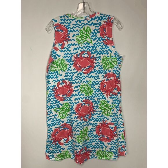 Simply Southern Women's Crab Tank Dress Beach Swimsuit Cover Up Multicolor M/L - Picture 7 of 7